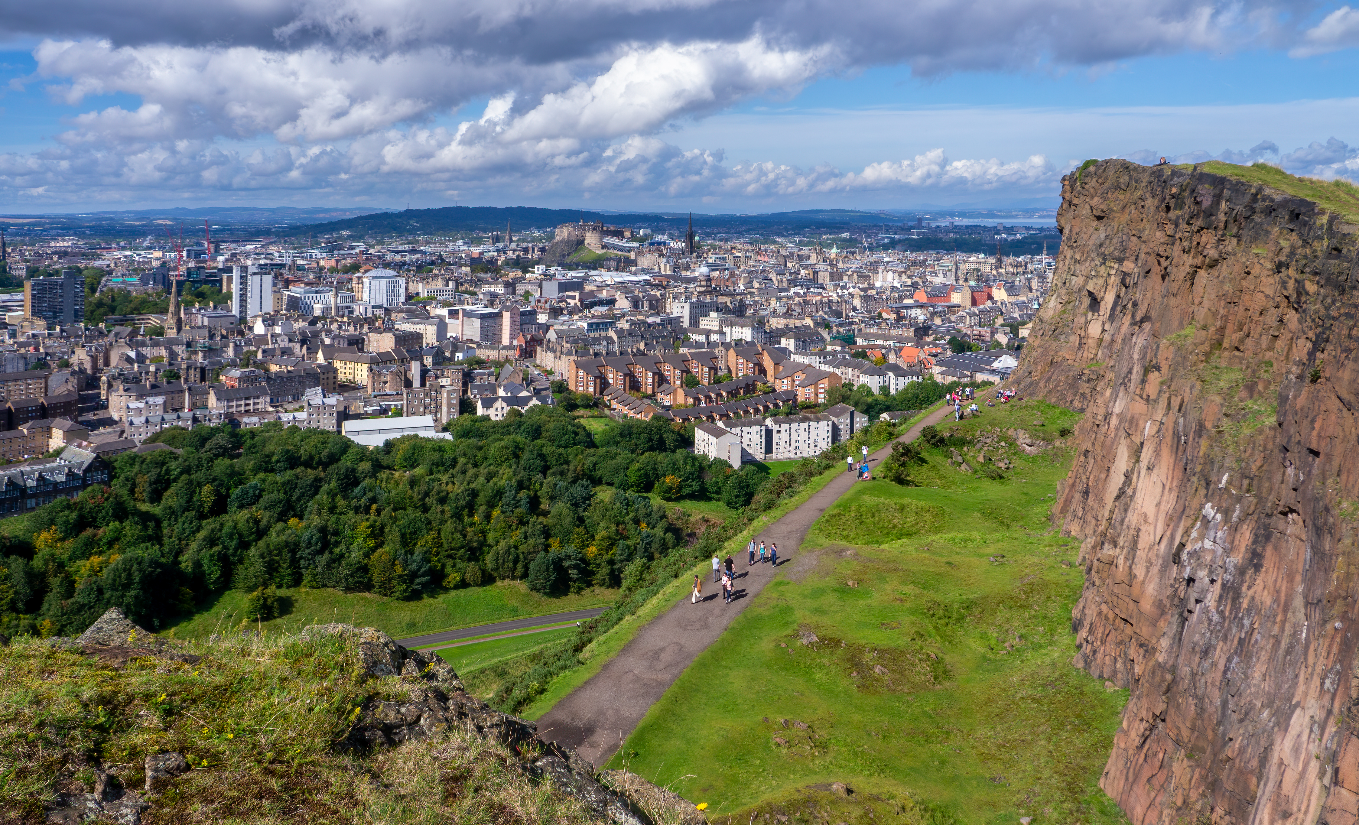View from Arthur's Seat to the northwest.